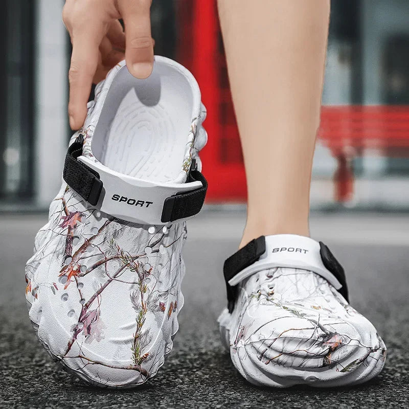 Men 2025 new designer comfortable lightweight breathable non-slip sandals large size 38-47 outdoor beach slippers casual shoes