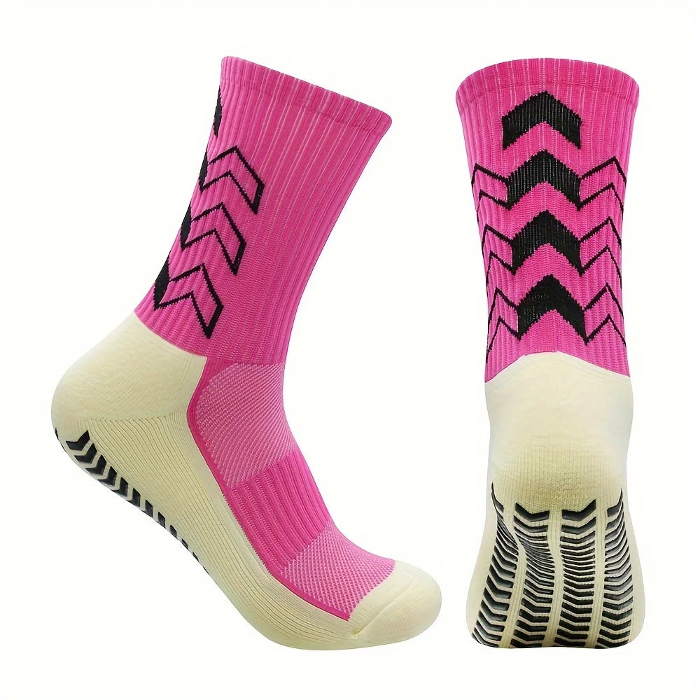 6 pairs of socks men's long socks long tube adhesive long socks basketball socks long tube sports socks