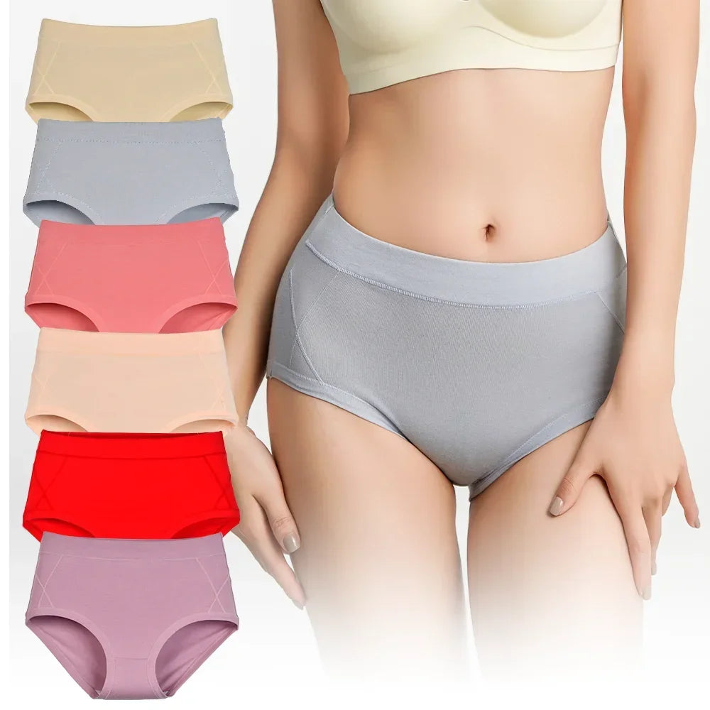 Cotton Panties For Women High Waist Briefs Woman Intimate Lingerie Soft Underwear Underpants Panty Female Plus Panti 2025 New