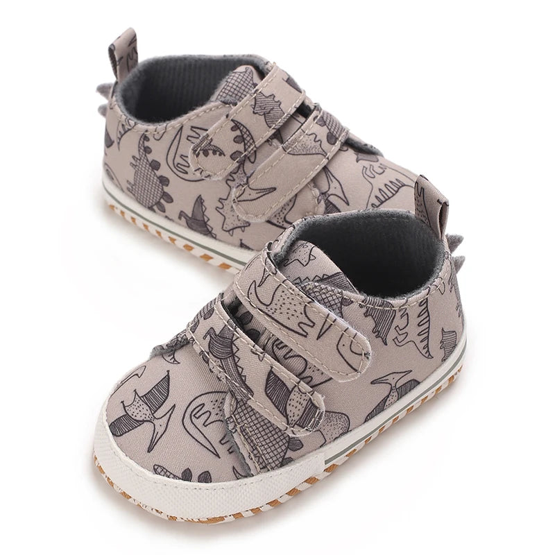 Baby Sports Shoes Anti Slip and Breathable Fabric Men's and Women's Walking Whoes For Spring and Autumn Soft Soled Newborn Baby