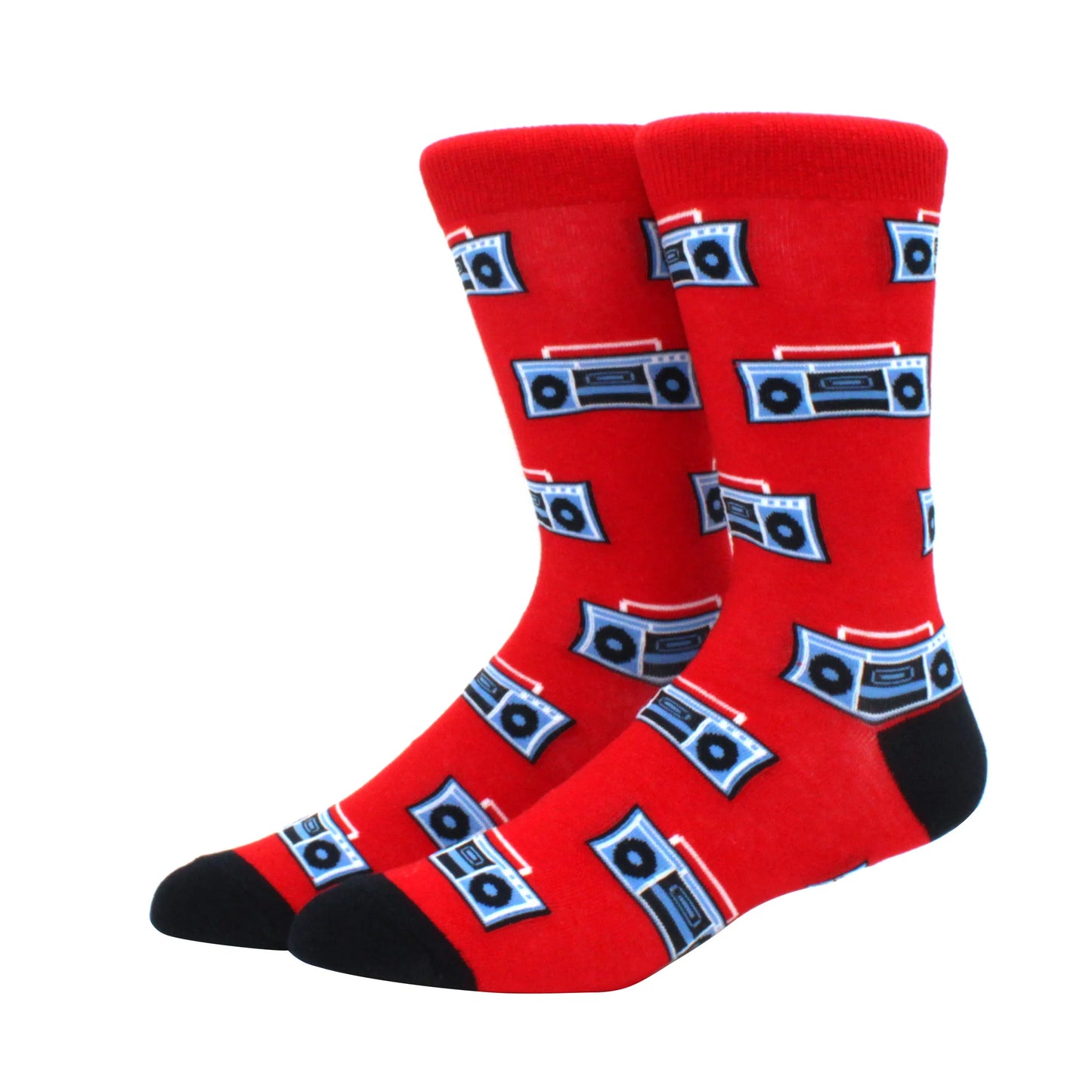 2025 New Hiphop Cotton Men Socks Harajuku Happy Funny animal Flamingo penguin chili Dress Socks for Male Wedding Christmas Gift