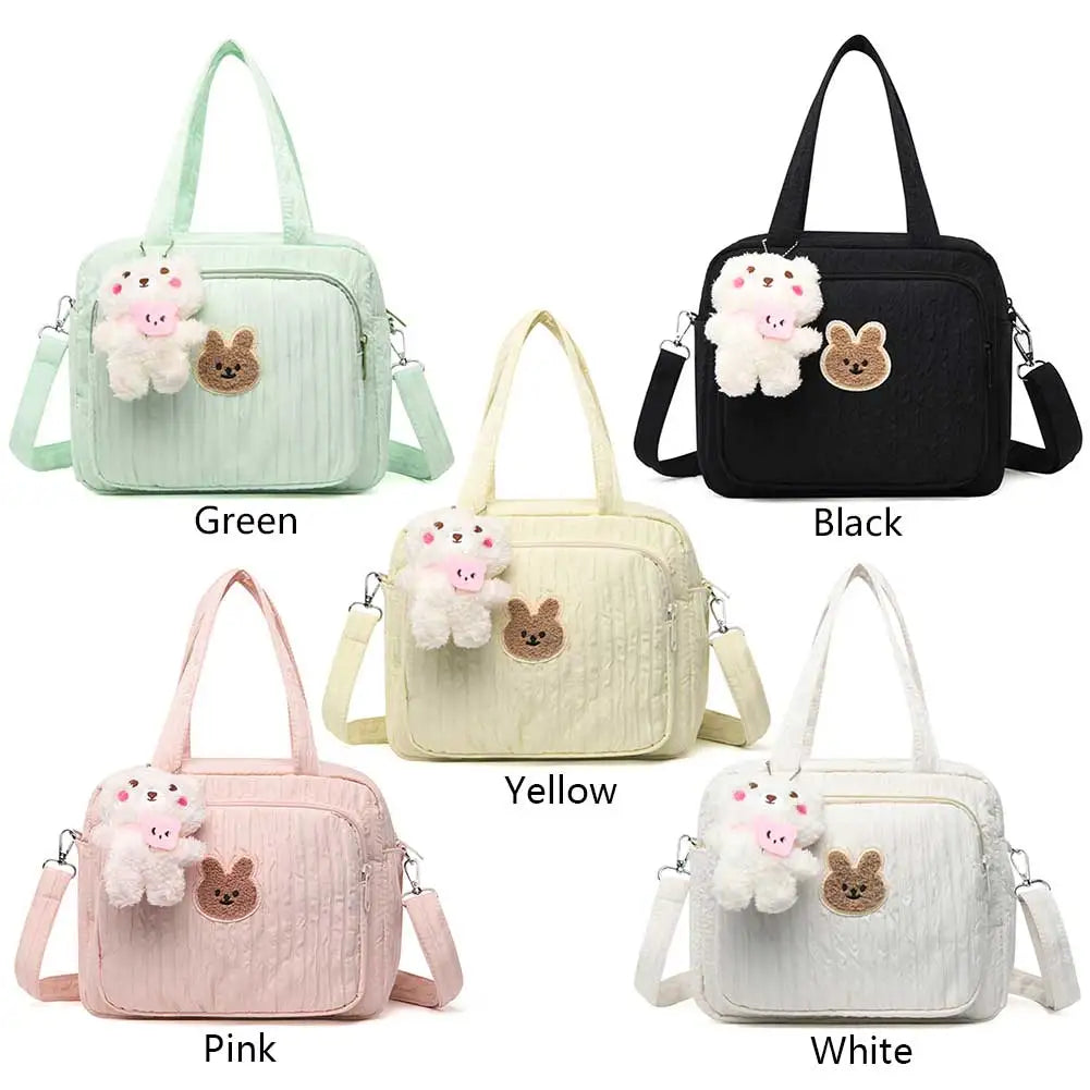 Baby Diaper Bags with Pendant Mommy Stroller Nappy Bag Portable Cute Cartoon Multi-function Large Capacity Organizer Travel Bag