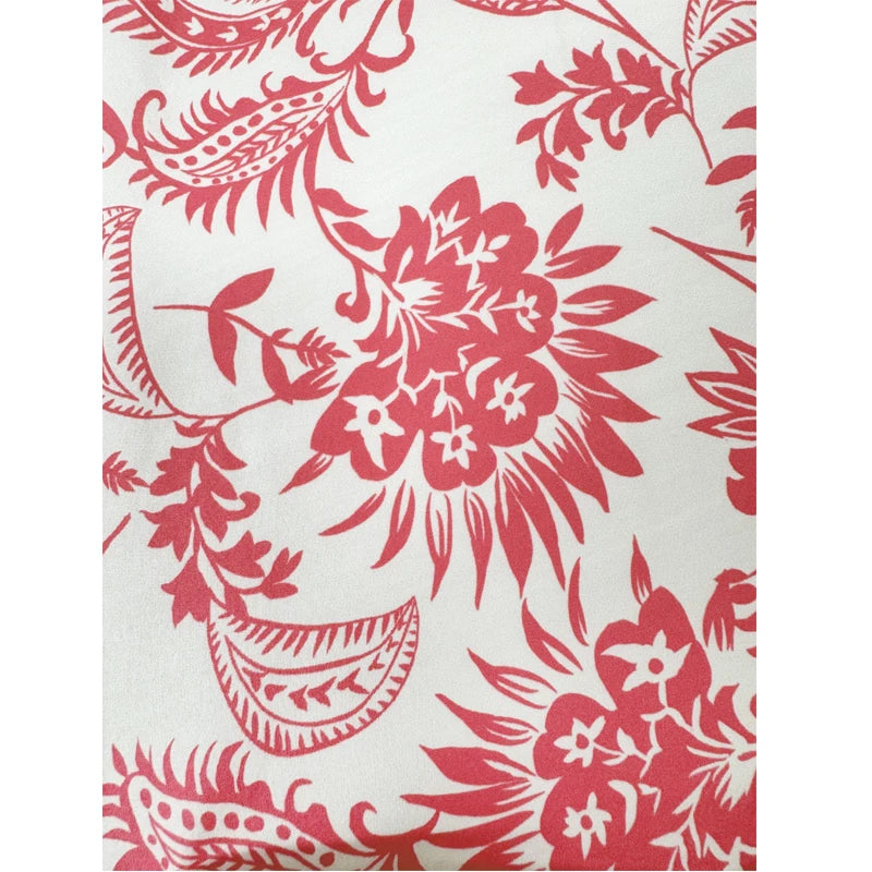 Fashion Floral Skirt for Famale Casual V-neck Sleeveless Ruffles Tighten The Waist Slimming Elegant Bohemian Floral Womens Dress
