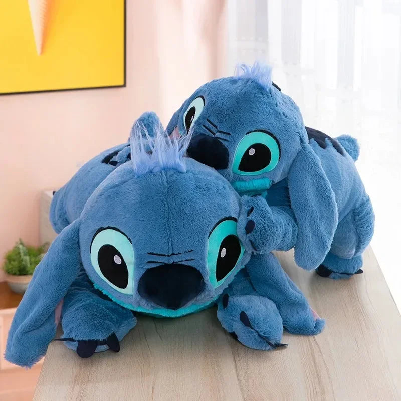 40cm Puppy Stitch Doll Blue Stitch Plush Long Pillow Toys Girl Sleeping Leg Clamping Plushies Doll Children's Birthday Gift