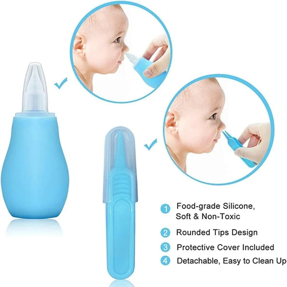 Baby Grooming Set Baby Safe Care Set with Brush Comb Nail Clipper Nasal Aspirator Newborn Essentials Set Unisex Baby Care Tools