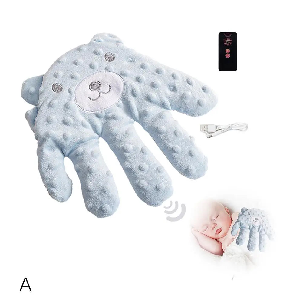 Soothing Baby Sleep Aid Pillow Automatically Slaps Plush Palm To Coax Sleep Artifact Anti-fright Comfortable Electric Safety