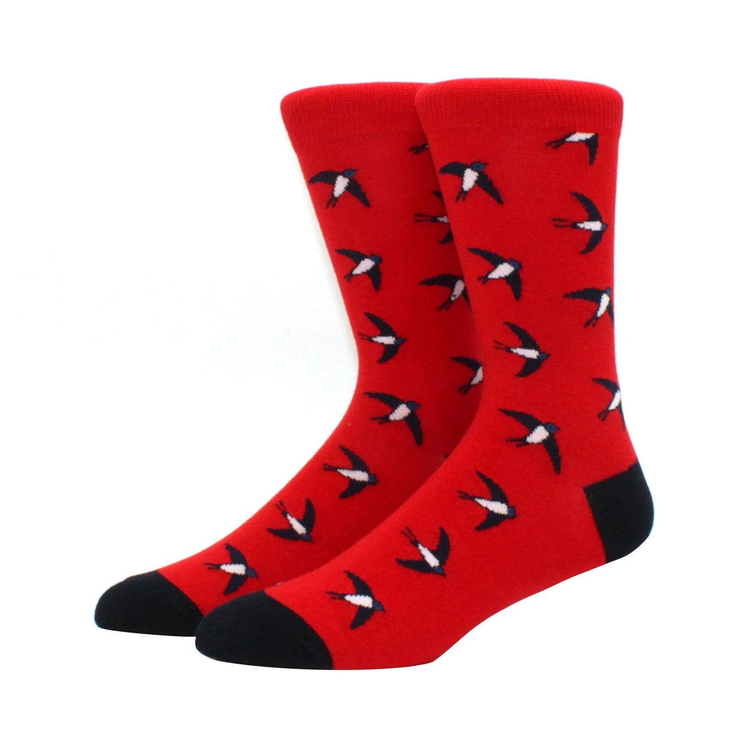 2025 New Hiphop Cotton Men Socks Harajuku Happy Funny animal Flamingo penguin chili Dress Socks for Male Wedding Christmas Gift