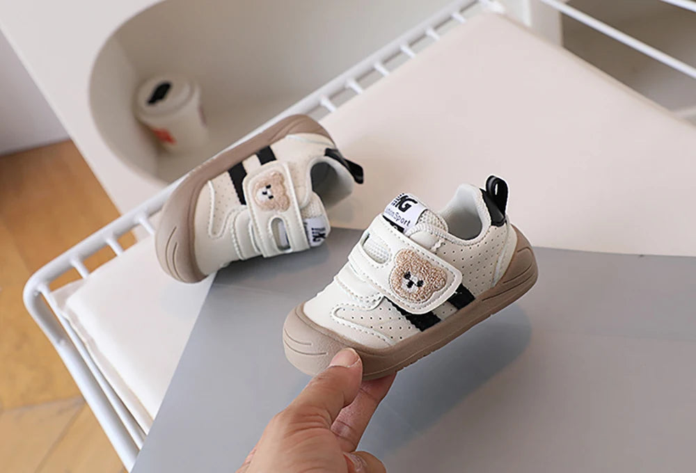 2025 Fashion Toddler Shoes For Baby PU Leather Infant Girl's Sneakers Soft-soled Ergonomics Newborn Boy's Sport Shoes First Step