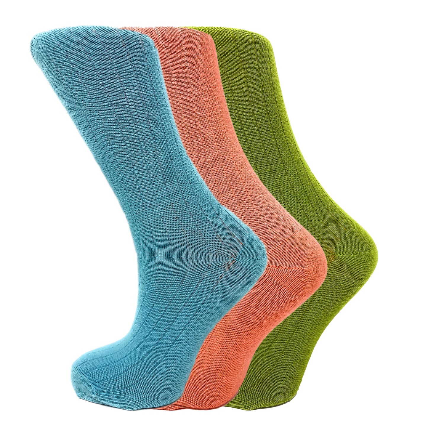 Mid Calf Length Socks for Women 3 Pairs Casual Cotton Crew Socks Soft and Breathable