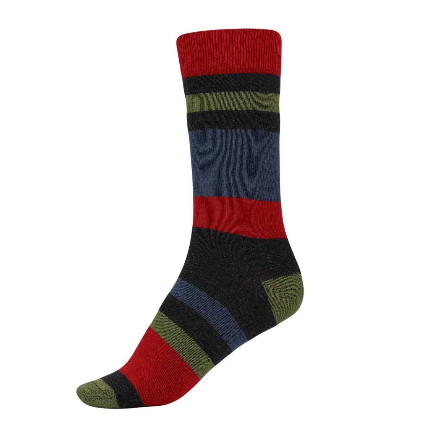 Striped Cotton Crew Casual Socks for Women Pack of 1 Pair