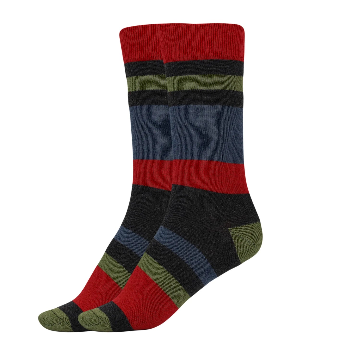 Striped Cotton Crew Casual Socks for Women Pack of 1 Pair