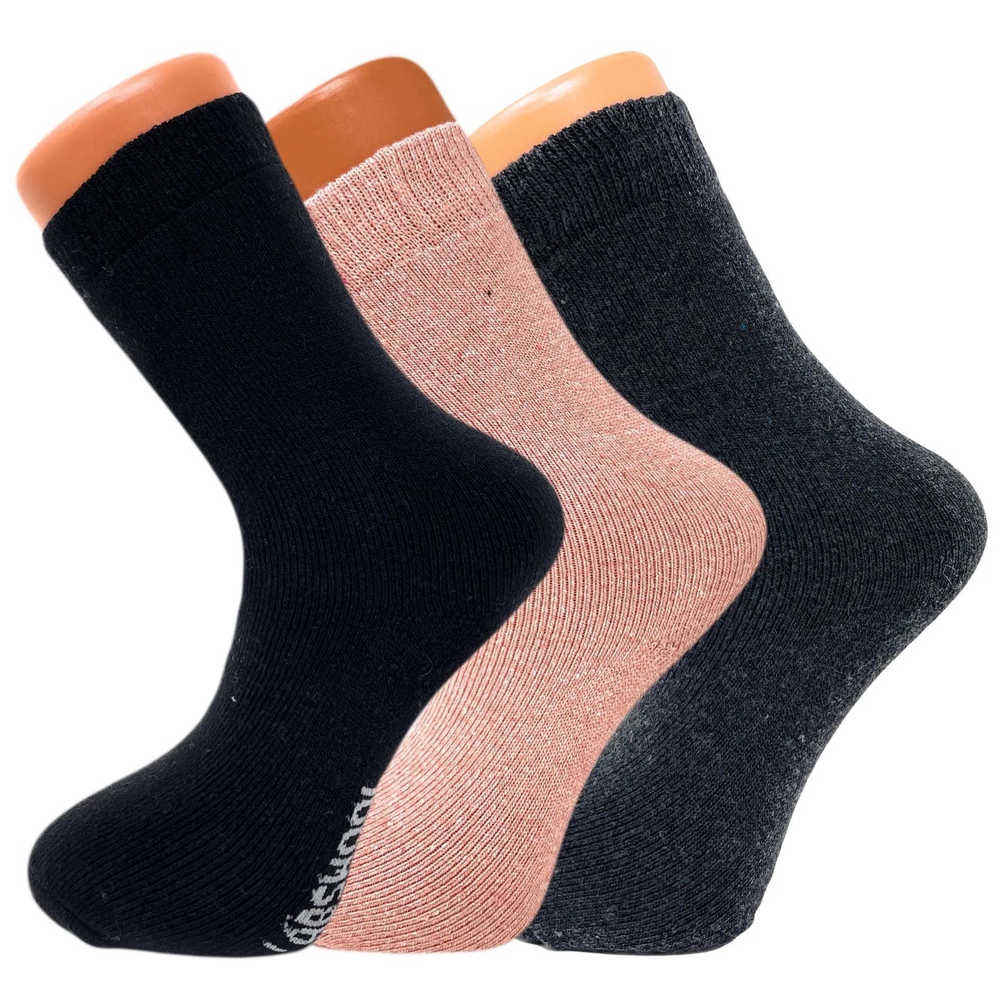 Thermal Socks for Women Lambs Wool Winter Socks 6 Pairs Size 5-7