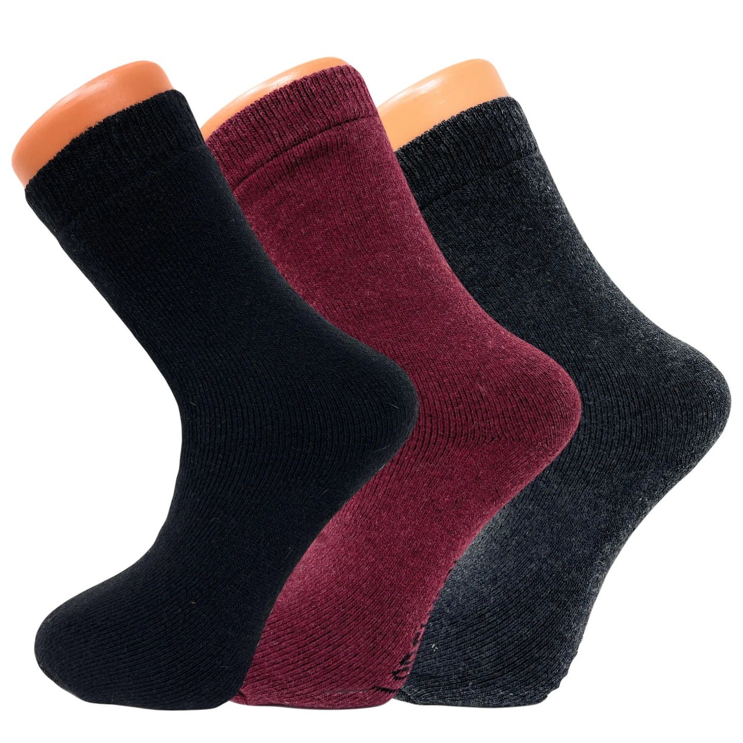 Thermal Socks for Women Lambs Wool Winter Socks 6 Pairs Size 5-7