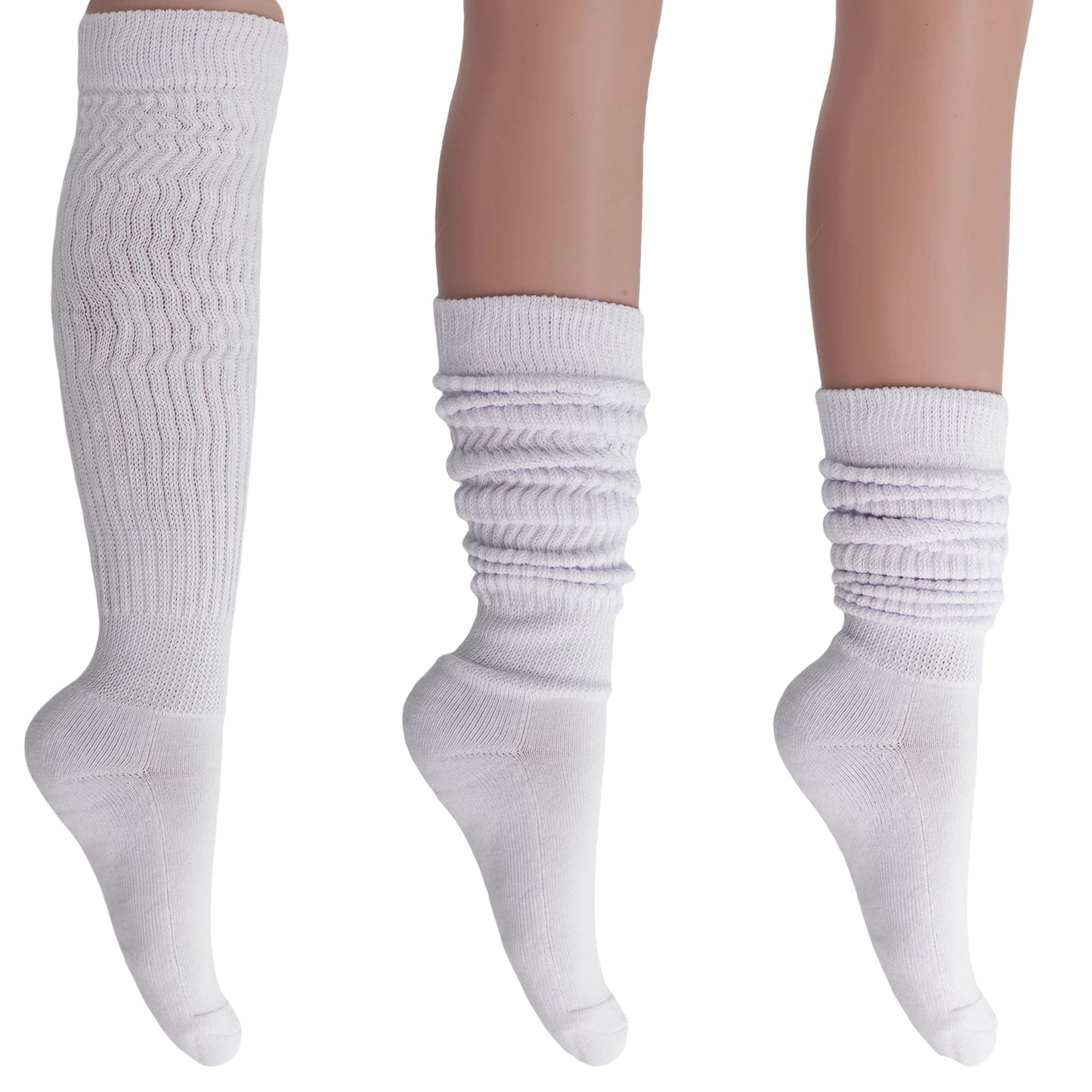 Slouch Socks for Women 3 Pairs Shoe Size 5 to 10