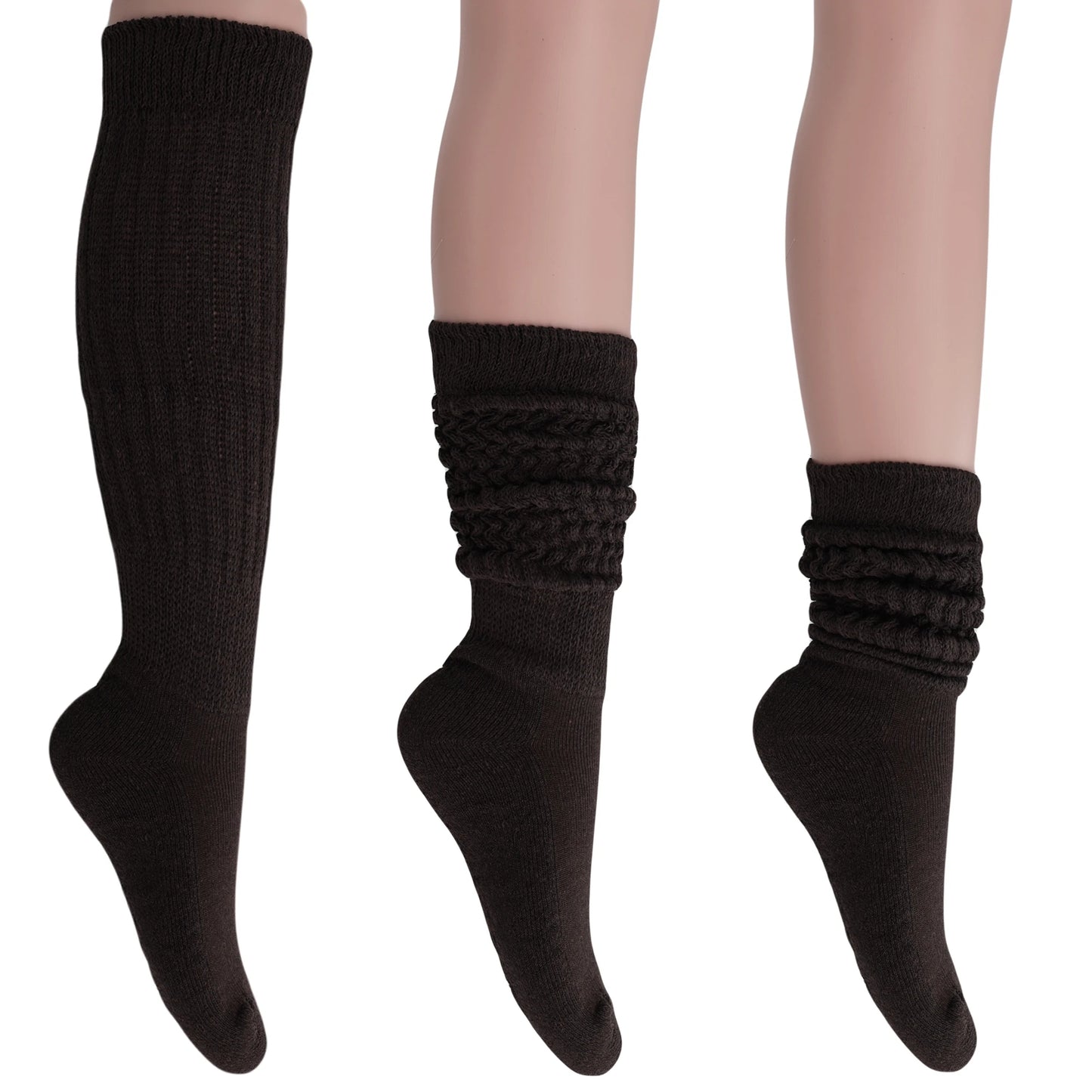 Slouch Socks for Women 3 Pairs Shoe Size 5 to 10