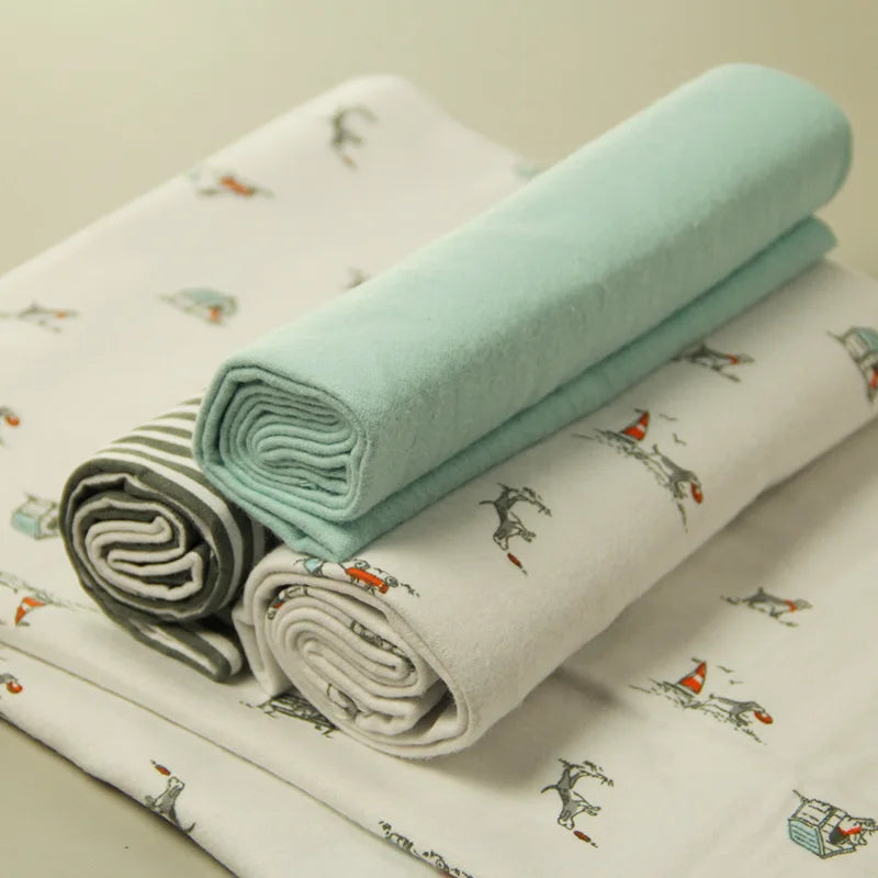 4Pcs/Lot 100% Cotton Muslin Flannel Baby Swaddles Soft Newborns Blankets Baby Blankets Newborn Muslin Diapers Baby Swaddle Wrap