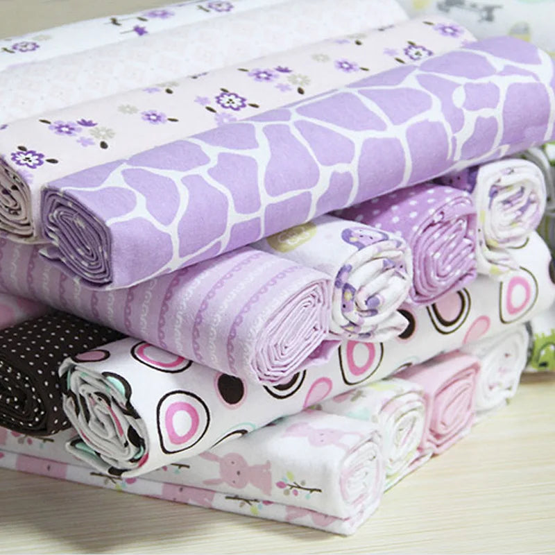 4Pcs/Lot 100% Cotton Muslin Flannel Baby Swaddles Soft Newborns Blankets Baby Blankets Newborn Muslin Diapers Baby Swaddle Wrap