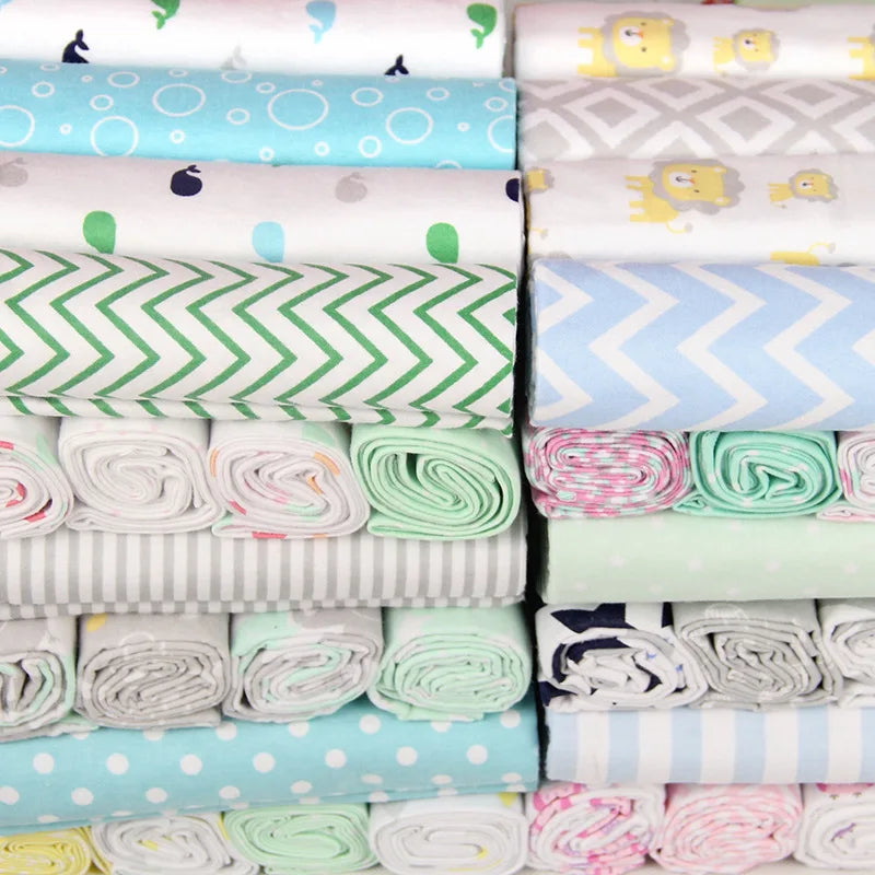 4Pcs/Lot 100% Cotton Muslin Flannel Baby Swaddles Soft Newborns Blankets Baby Blankets Newborn Muslin Diapers Baby Swaddle Wrap