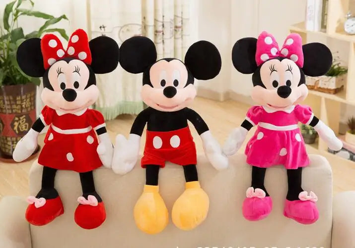 Hot Sale20/40/50CM High Quality Stuffed Mickey&Minnie Mouse Plush Toy Dolls Birthday Wedding Gifts For Kids Baby Children