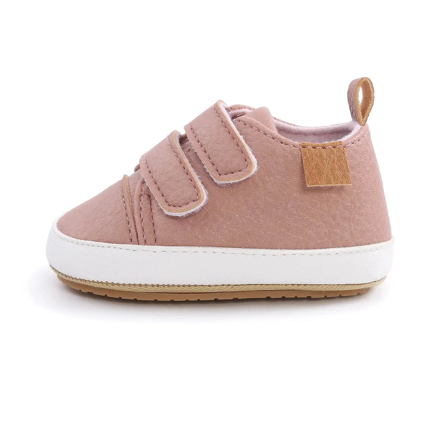 Baby Shoes Boy Girl PU Leather Causal Non-slip Soft Sole Infant Kids Walking Toddler 0-18 Months