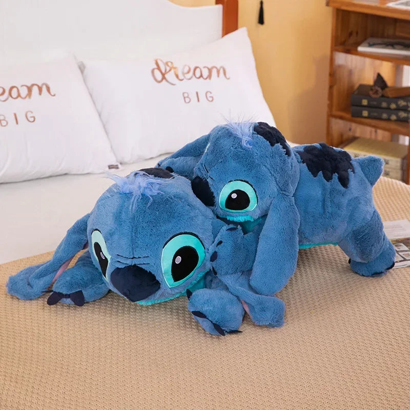 40cm Puppy Stitch Doll Blue Stitch Plush Long Pillow Toys Girl Sleeping Leg Clamping Plushies Doll Children's Birthday Gift
