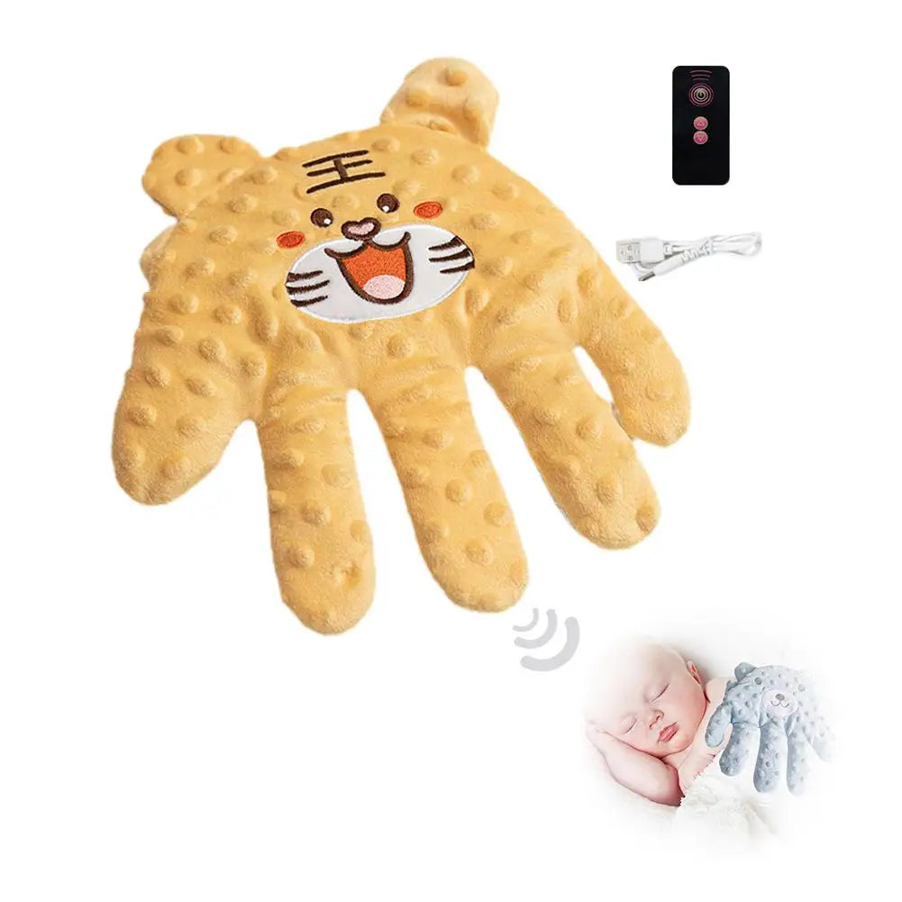 Soothing Baby Sleep Aid Pillow Automatically Slaps Plush Palm To Coax Sleep Artifact Anti-fright Comfortable Electric  Safety
