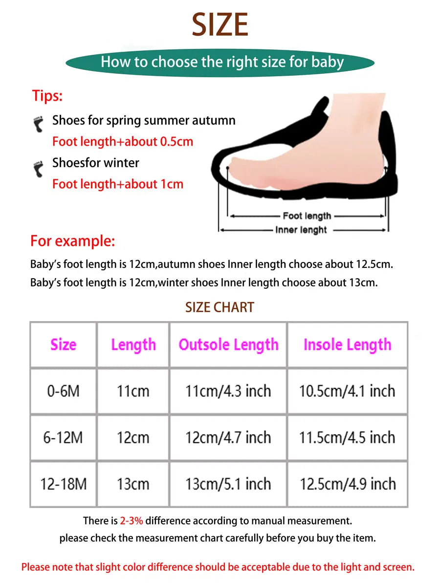 Baby Shoes Classic Dress Cute Bow-knot Heart Anti-slip Soft Sole First Walkers Infant Baby Girls Toddler Shoes 0-18m