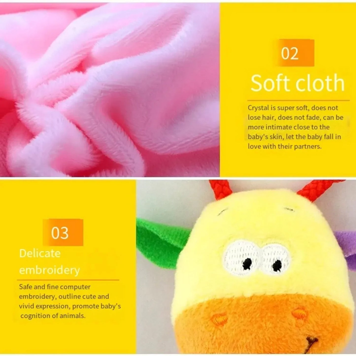 Baby Rattle Toy Hanging Bell Bedding Stuff Toys for Stroller Newborn Infant Soothing Toy 0 12 Months Bebe Activity Grip Training