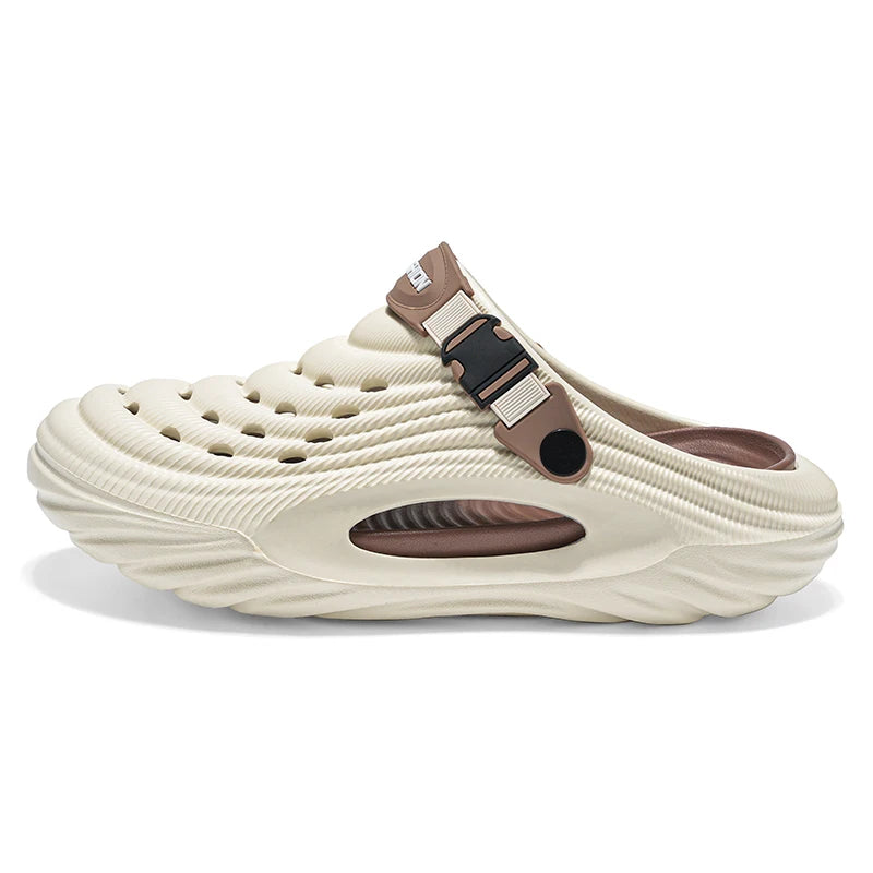 2025 Unisex Summer Slippers Men Clogs Platform Women Beach Sandals Outdoor Casual Non-slip Footwear Men Sandals
