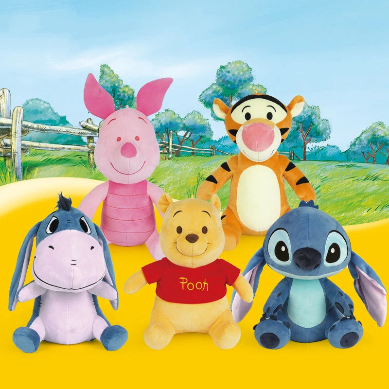 Cute Cartoon Bear Donkey Tigger Piglet Pig Plush Doll Comfortable Rag Doll Sitting Little Tiger Children's Toy