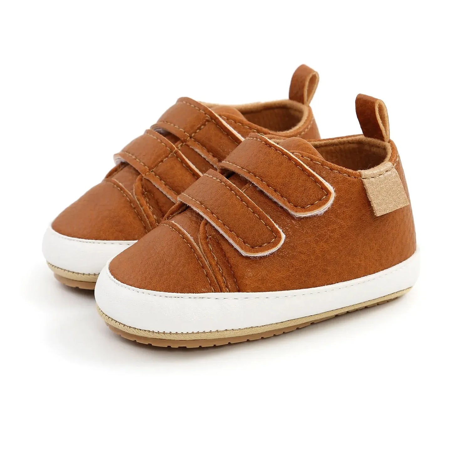 Baby Shoes Boy Girl PU Leather Causal Non-slip Soft Sole Infant Kids Walking Toddler 0-18 Months