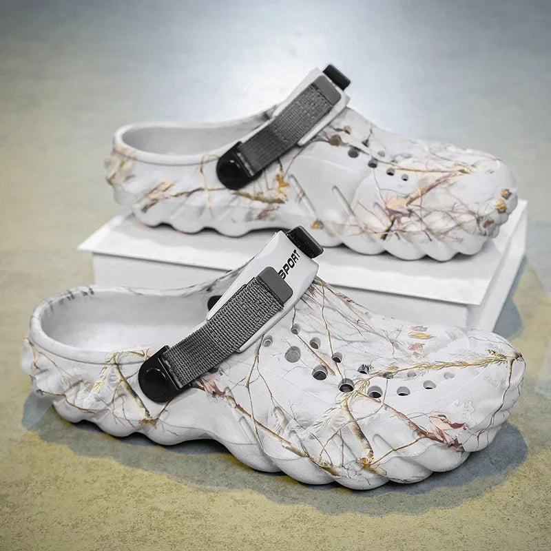 Men 2025 new designer comfortable lightweight breathable non-slip sandals large size 38-47 outdoor beach slippers casual shoes