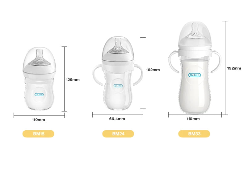 Baby Bottle Newborn Baby Bottle with Handle Milk Bottle Feeding Baby Bottles Newborn Feeding Cup BPA-Free 150/240/330ML