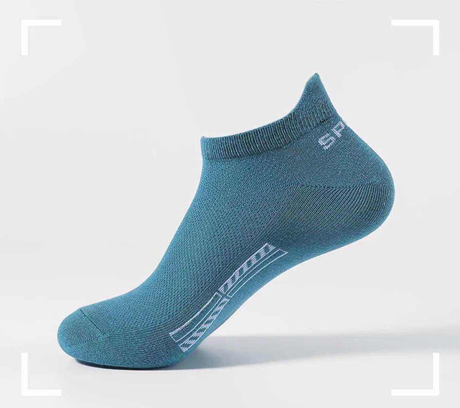 5/10 Pairs Cotton Men's Short Socks Crew Ankle Breathable Mesh Sports Casual Women Summer Low-Cut Thin Sock for Male