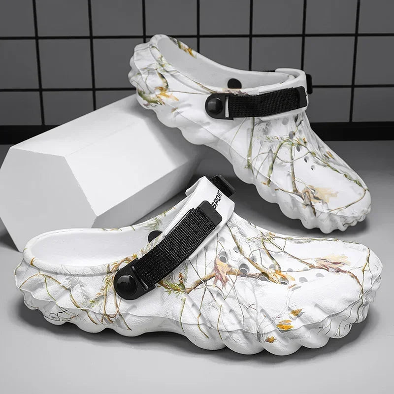 Men 2025 new designer comfortable lightweight breathable non-slip sandals large size 38-47 outdoor beach slippers casual shoes
