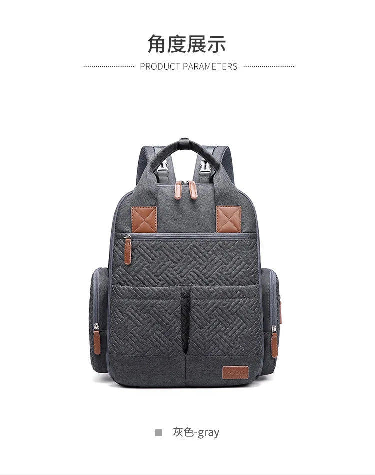 Mommy Diaper Bags Backpack Mummy Large Capacity Travel Nappy Bags Multi-function Maternity Bags with Changing Mat