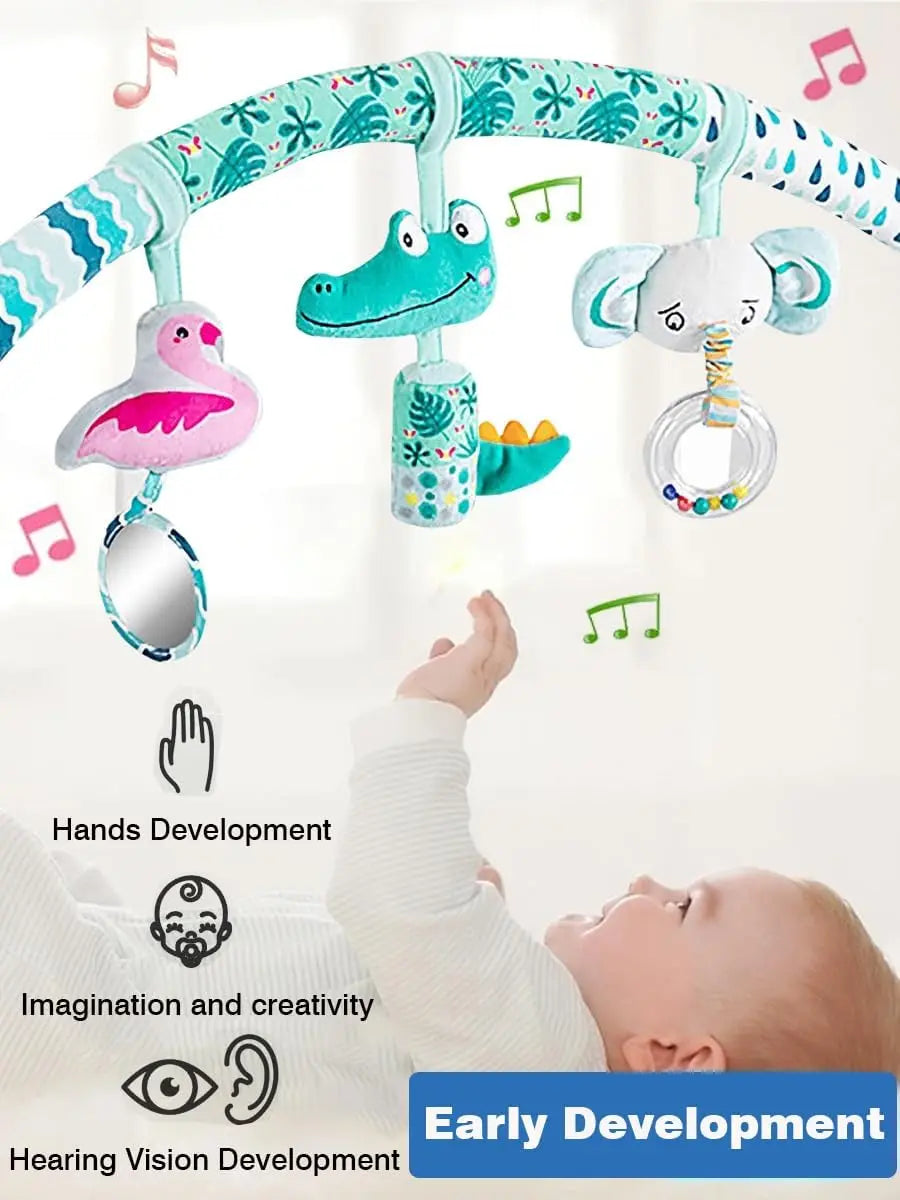 Baby Toy Toddler Cribs Cradles Hanging Bell Baby Stuff Newborn Stroller Stroller Play Arch Bed Toys for Babies 0 12 Months