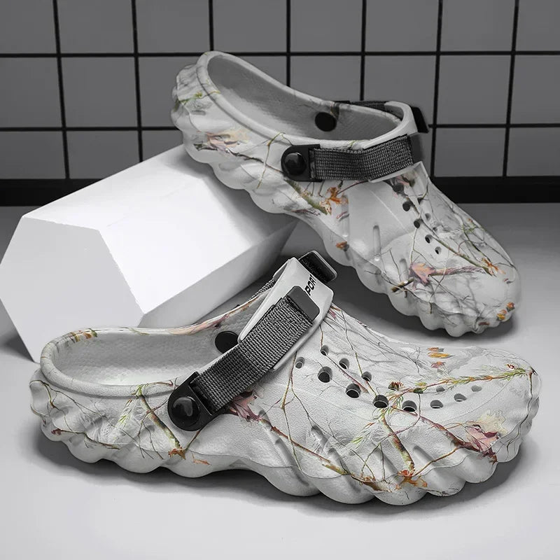 Men 2025 new designer comfortable lightweight breathable non-slip sandals large size 38-47 outdoor beach slippers casual shoes