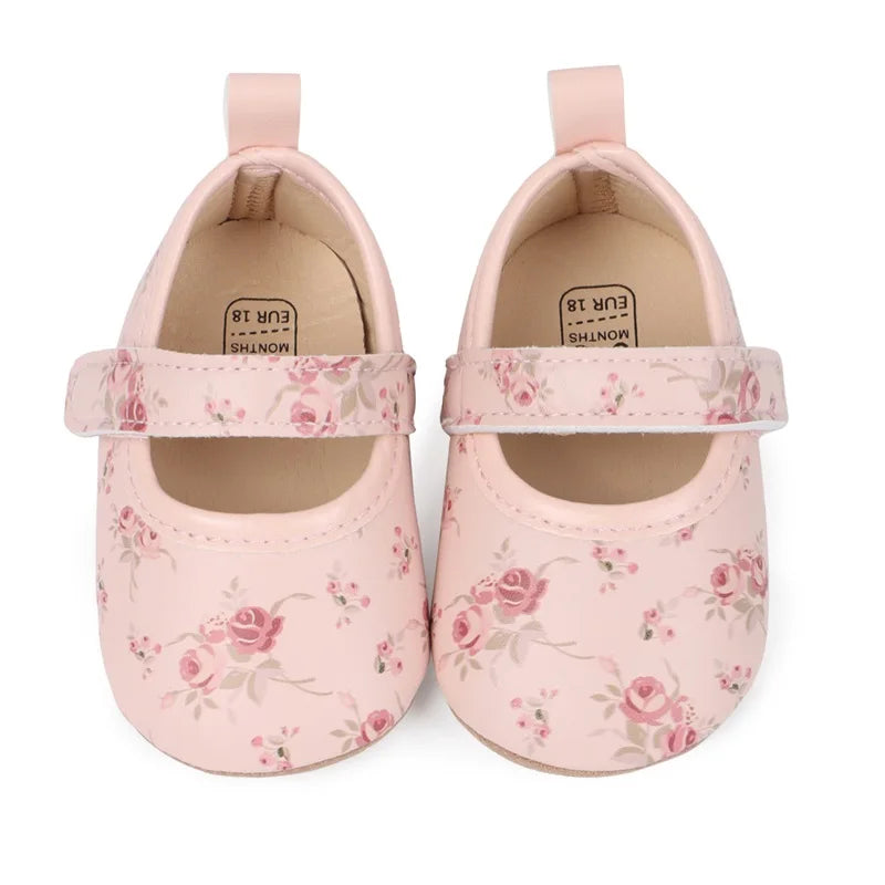 Infant Girls Sparkly Sequin Mary Jane Shoes Glittery Soft PU Leather Non-slip Sole First Walker Shoes for Toddlers