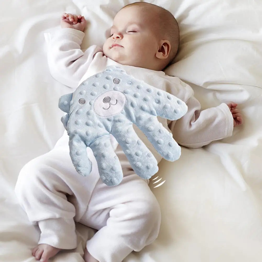 Soothing Baby Sleep Aid Pillow Automatically Slaps Plush Palm To Coax Sleep Artifact Anti-fright Comfortable Electric  Safety
