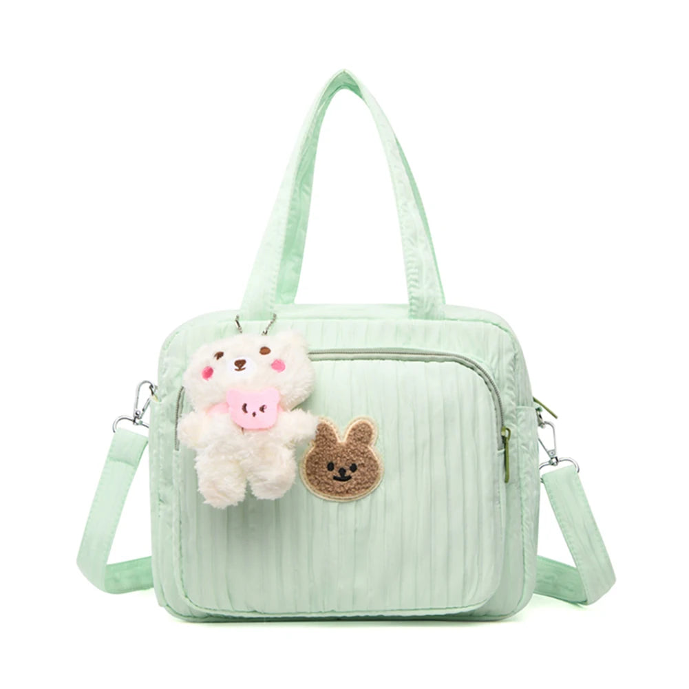 Baby Diaper Bags with Pendant Mommy Stroller Nappy Bag Portable Cute Cartoon Multi-function Large Capacity Organizer Travel Bag