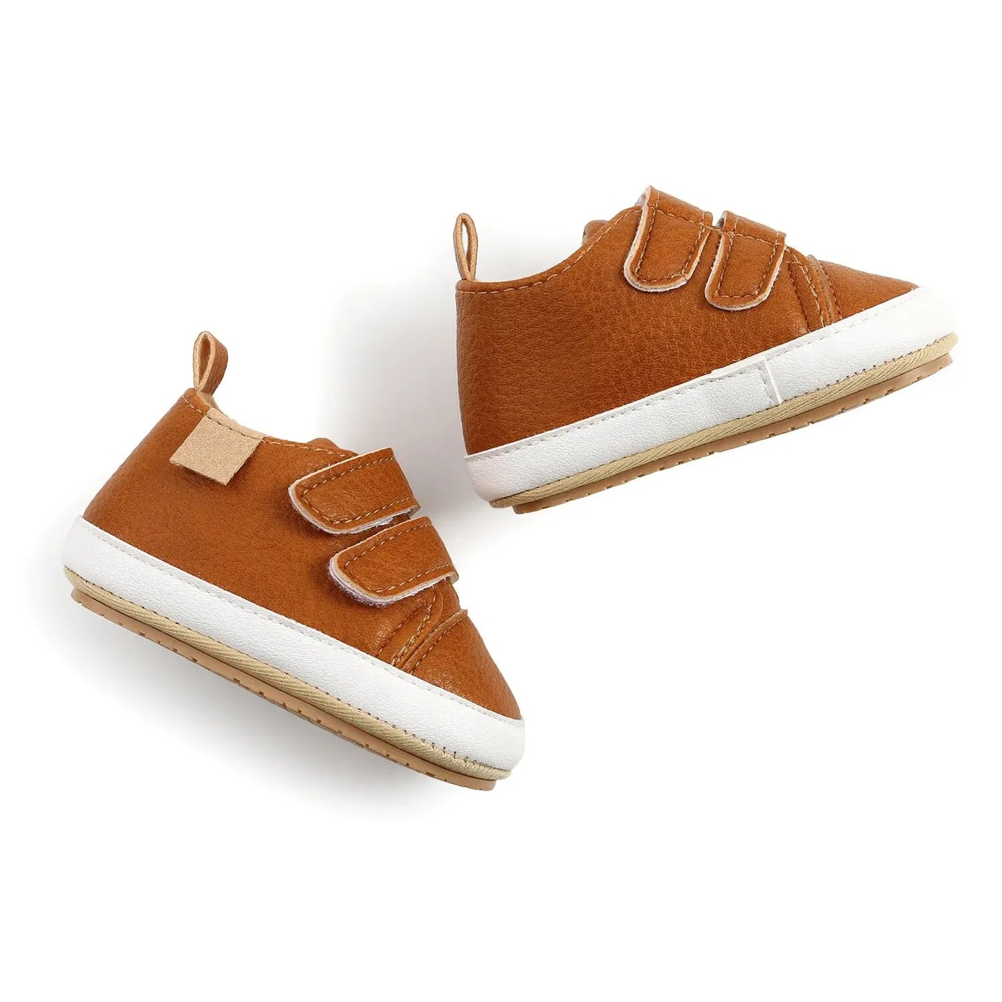 Baby Shoes Boy Girl PU Leather Causal Non-slip Soft Sole Infant Kids Walking Toddler 0-18 Months