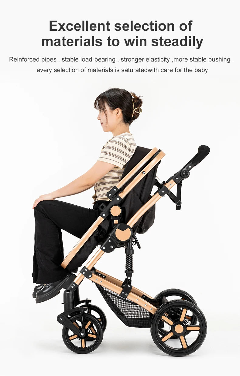 Stroller 3 in 1 Prams Baby Stroller Lightweight Stroller with carseat Foldable Stroller Newborn Stroller travel system stroller