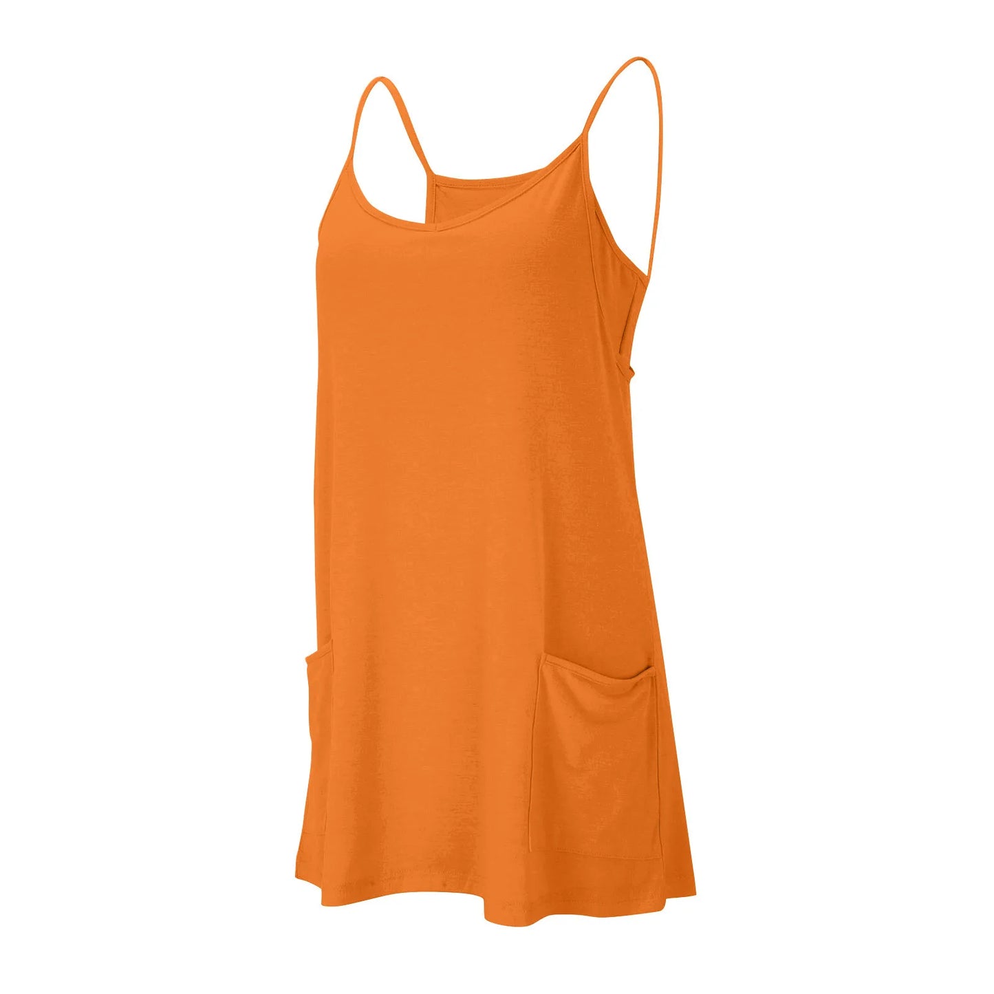 Sport Mini Dress For Women Summer Sleeveless Dress Casual Short Sundress Female Workout Tennis Athletic Onesie With Pockets