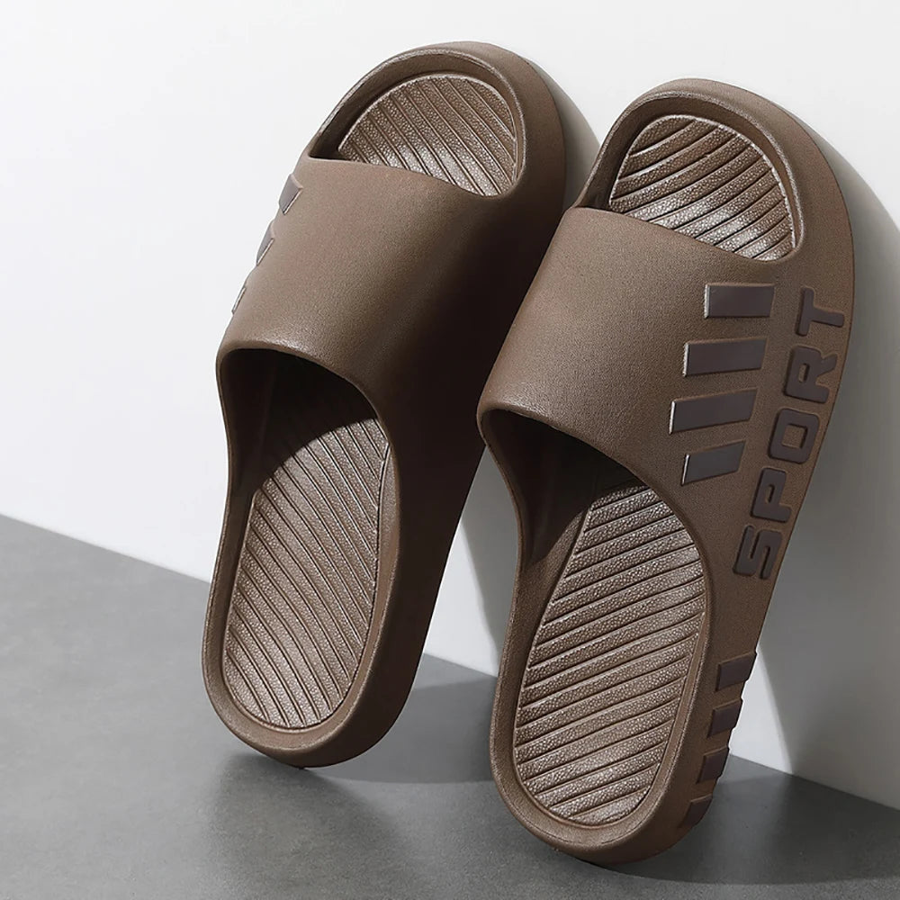 BASATU Fashion Men's Home Slippers Summer Slippers Anti-slip EVA Soft Sole Slipper Outdoor Beach Flip Flops for Men Shoes