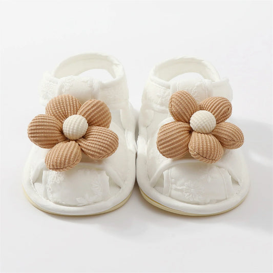 Cute Baby Girl Sandals Stylish Floral Design Non-slip Toddler Shoes for Comfortable Summer Wear Everyday