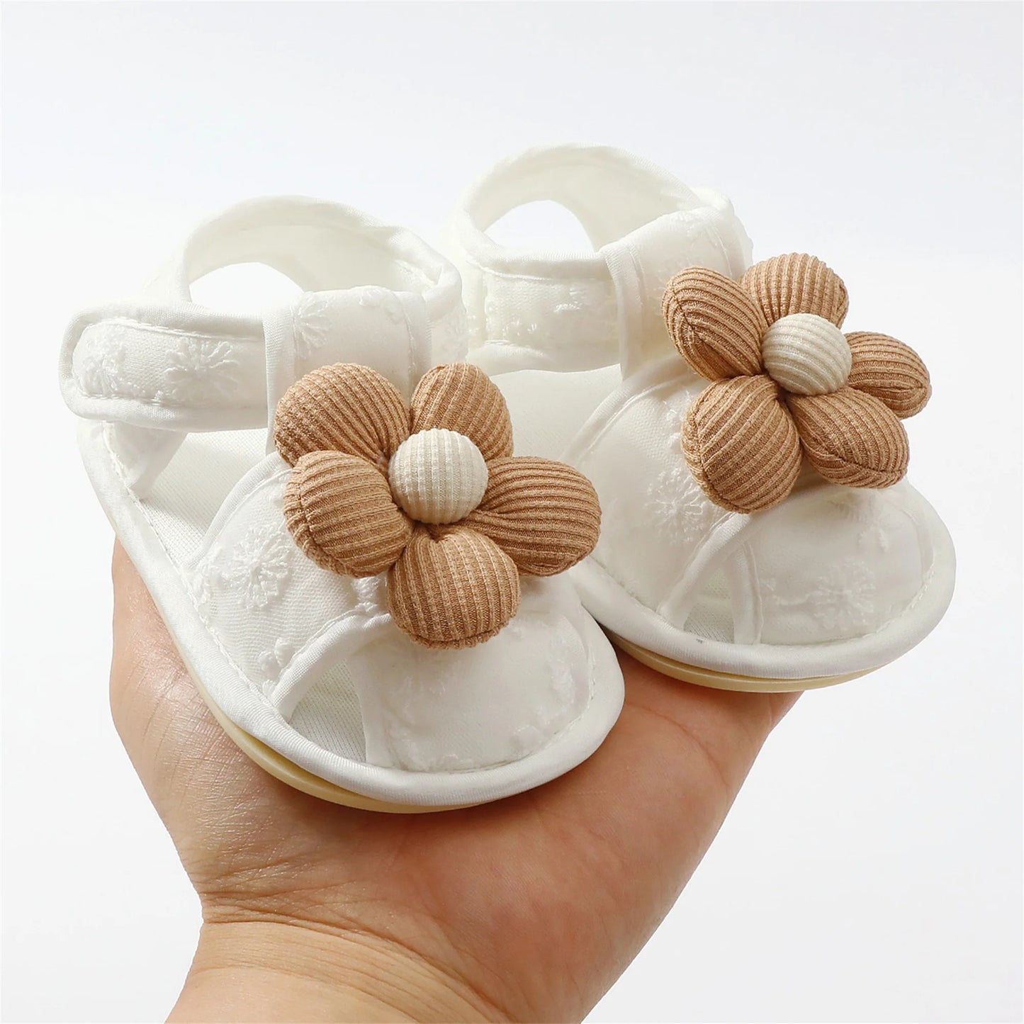 Cute Baby Girl Sandals Stylish Floral Design Non-slip Toddler Shoes for Comfortable Summer Wear Everyday