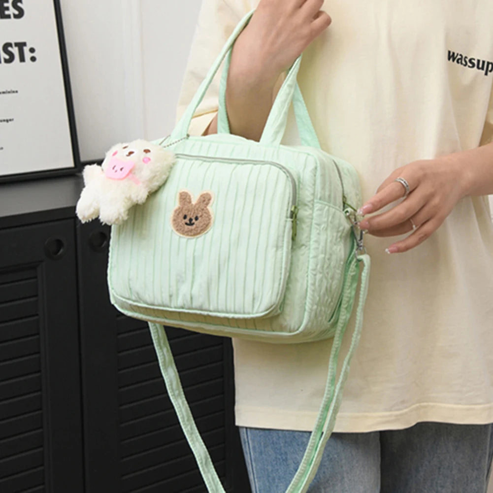 Baby Diaper Bags with Pendant Mommy Stroller Nappy Bag Portable Cute Cartoon Multi-function Large Capacity Organizer Travel Bag