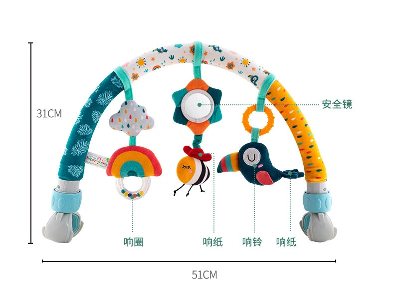 Baby Toy Toddler Cribs Cradles Hanging Bell Baby Stuff Newborn Stroller Stroller Play Arch Bed Toys for Babies 0 12 Months