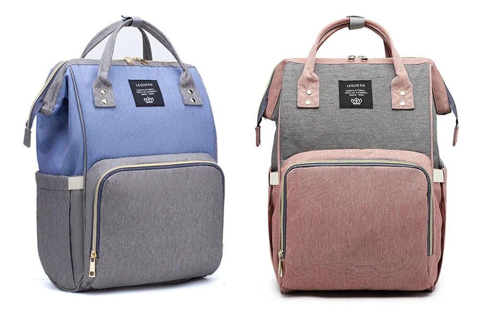 Lequeen Mummy Maternity Diaper Bag Backpack Nappy Bag Large Capacity Stroller Bag Travel Diaper Backpack for Baby Care